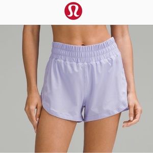 NWOT Lululemon 3” Lined Track That Shorts Lilac Smoke